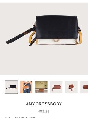 Lodis Amy Crossbody Bag - Black, White, Yellow